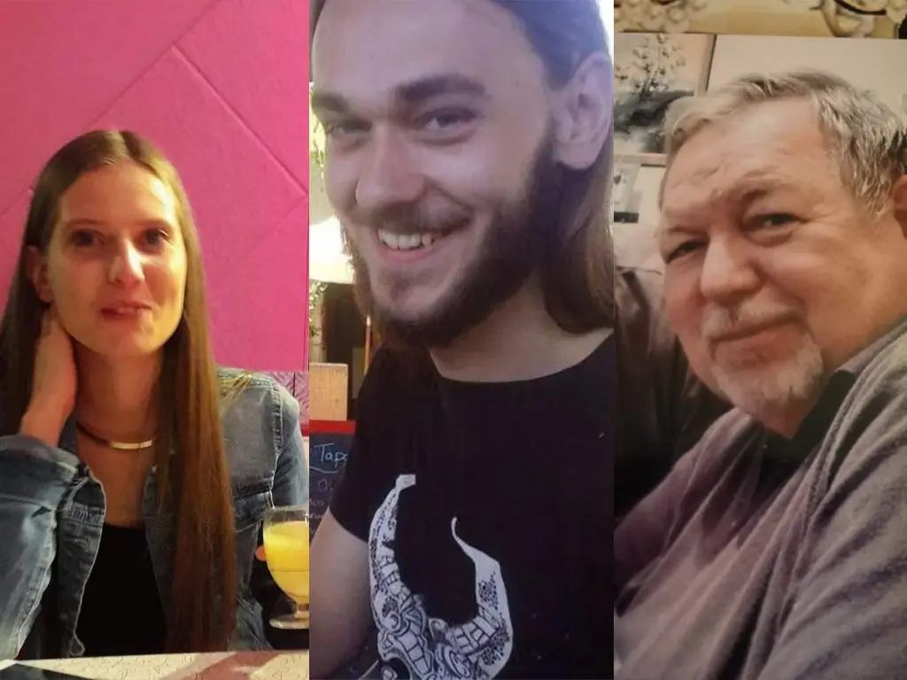 De gauche à droite, Mélodie Cauffet, Morgan Keane et Joël Viard, tués par des chasseurs.
